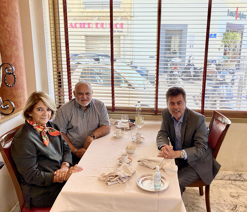 Repas de travail avec le président De Gesica à Marseille